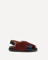 Fur-lined Fussbett Sandals - MULTICOLOUR | Base Blu