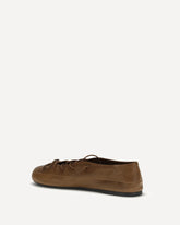 Leather Ballerinas - BROWN | Base Blu