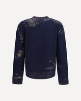 Acid V-neck Sweater - BLUE | Base Blu