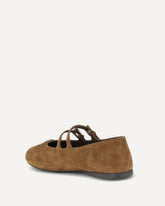 Suede Ballerinas - BEIGE | Base Blu