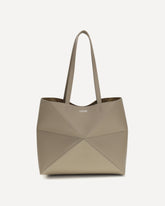 Medium Puzzle Fold Tote Bag - BEIGE | Base Blu