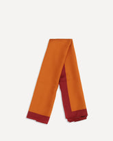 Cassandre square silk twill Scarf - ORANGE | Base Blu