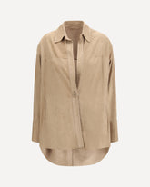 Suede Shirt - BEIGE | Base Blu