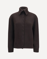 Denie cashmere Cardigan - BROWN | Base Blu