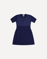 Abito bambino in lana con ricamo  - BLU | Base Blu