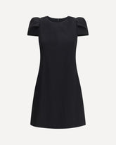 Mini Dress in Wool - BLACK | Base Blu