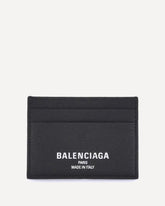 Portacarte in pelle - NERO | Base Blu