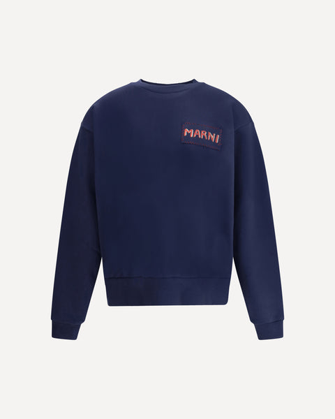 MARNI Logo Sweatshirt BLUE | Base Blu