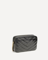 LouLou Matelassé leather Crossbody Bag - BLACK | Base Blu