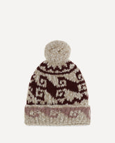 Wool-Alpaca Blend Beanie with Pom-Pom - BEIGE | Base Blu