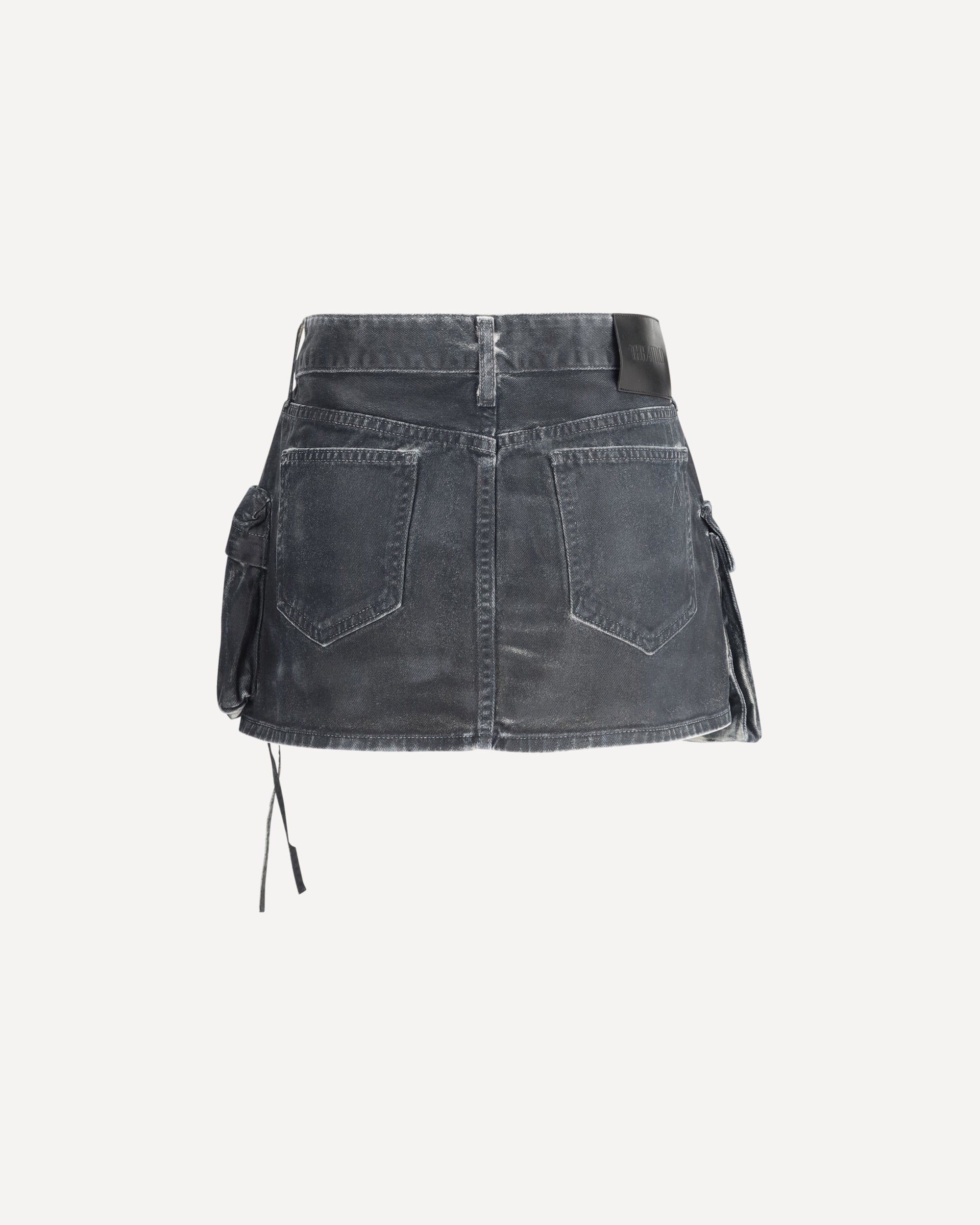 スカート THE ATTICO Denim Mini Skirt THE ATTICO Cargo Mini Skirt BLACK | Base Blu