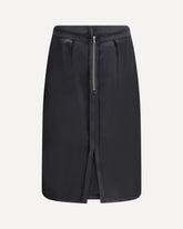 Wool Midi Skirt - BLACK | Base Blu