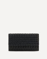 Intrecciato bifold Wallet - BLACK | Base Blu
