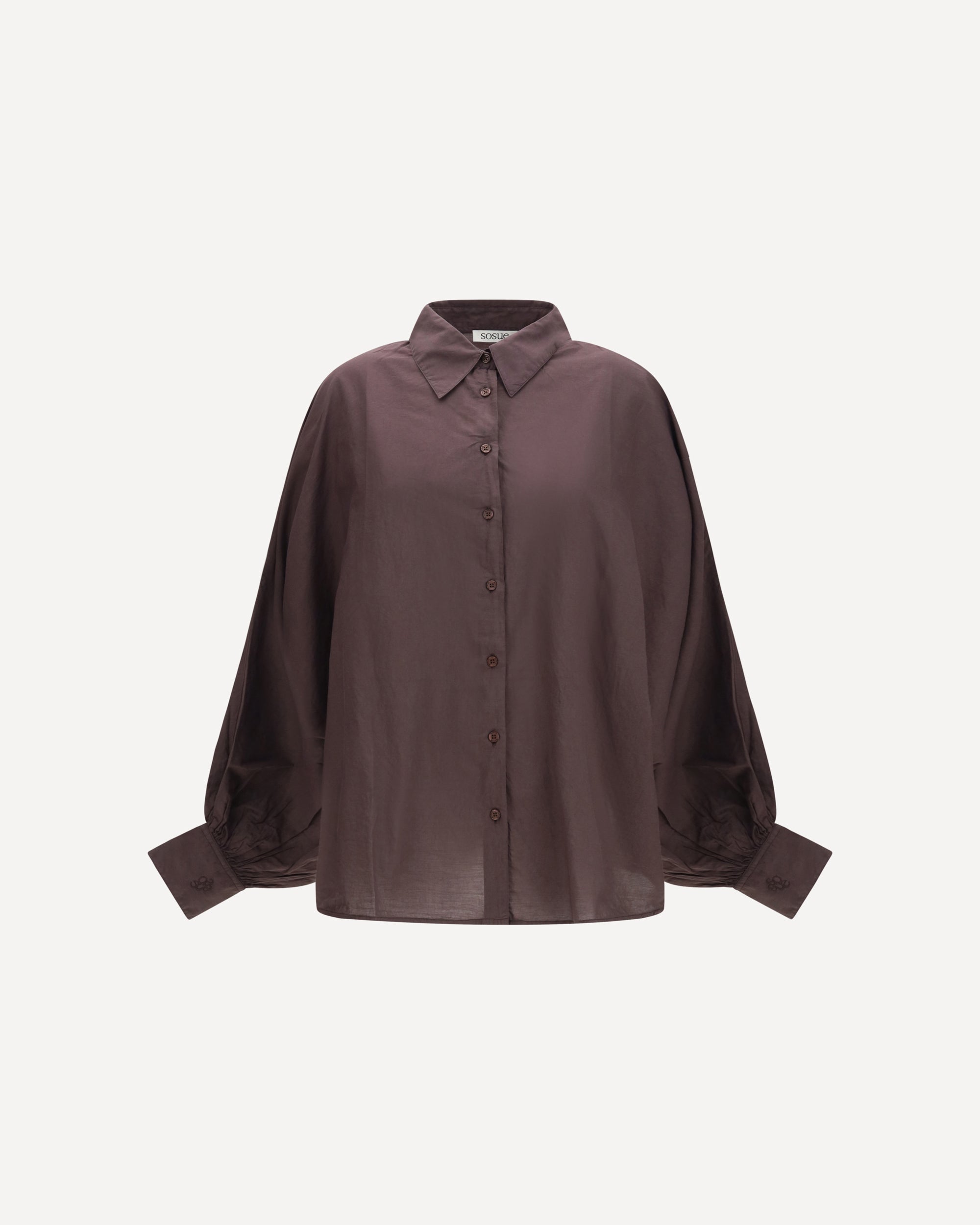 SOSUE Antonia Voile Shirt BROWN | Base Blu