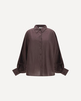 Antonia Voile Shirt - BROWN | Base Blu