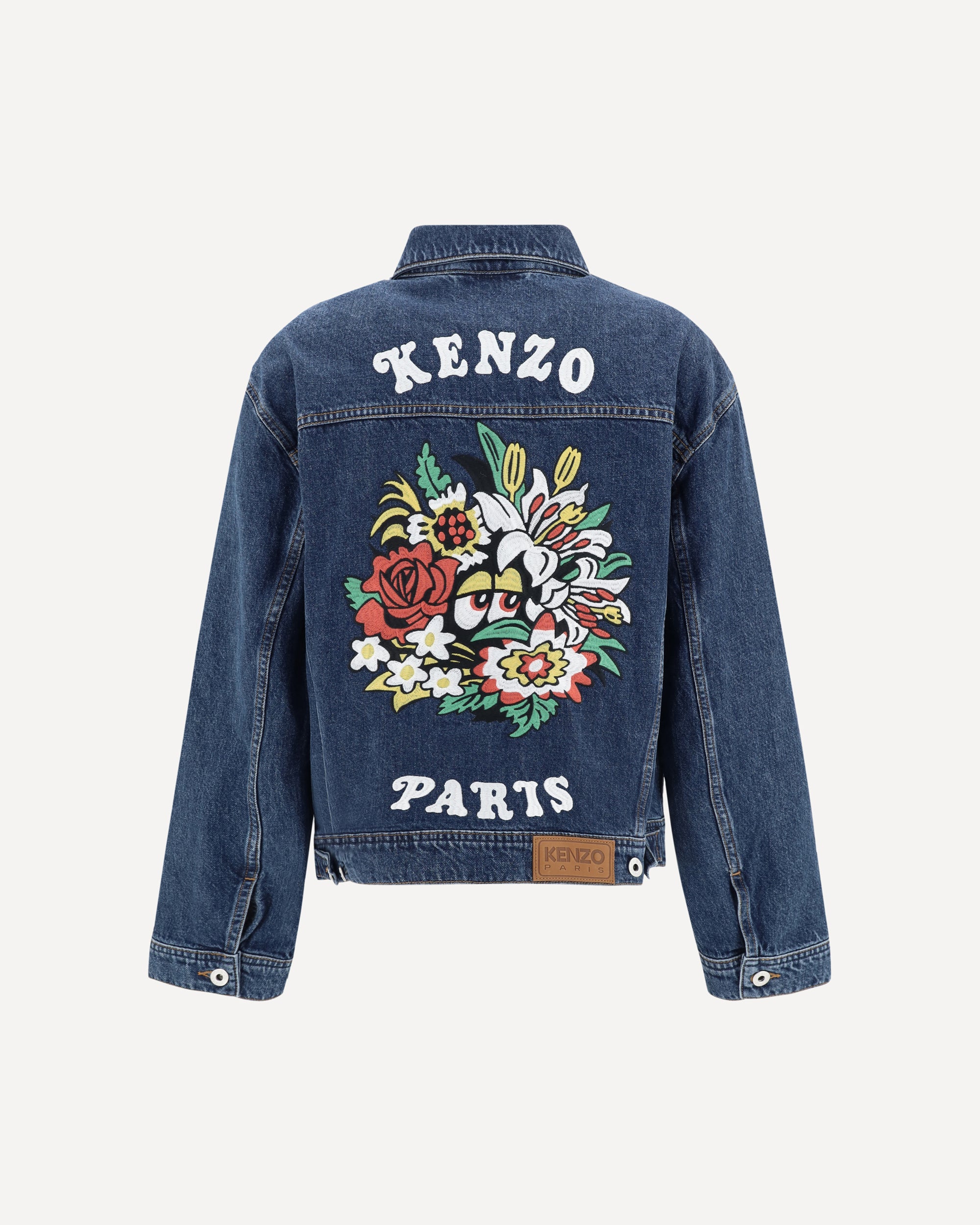 KENZO Maxi print Denim Jacket BLUE Base Blu