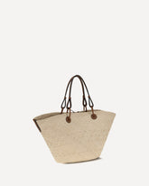Anagram basket Bag - BEIGE | Base Blu