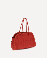 Raffia Le Turismo Shoulder Bag - RED | Base Blu