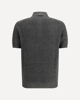 Cotton Polo Sweater - GREY | Base Blu