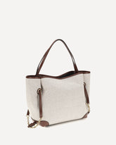 Clover Tote Bag in canvas - BEIGE | Base Blu