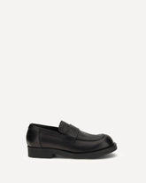 Loafers with visible topstitching - BLACK | Base Blu