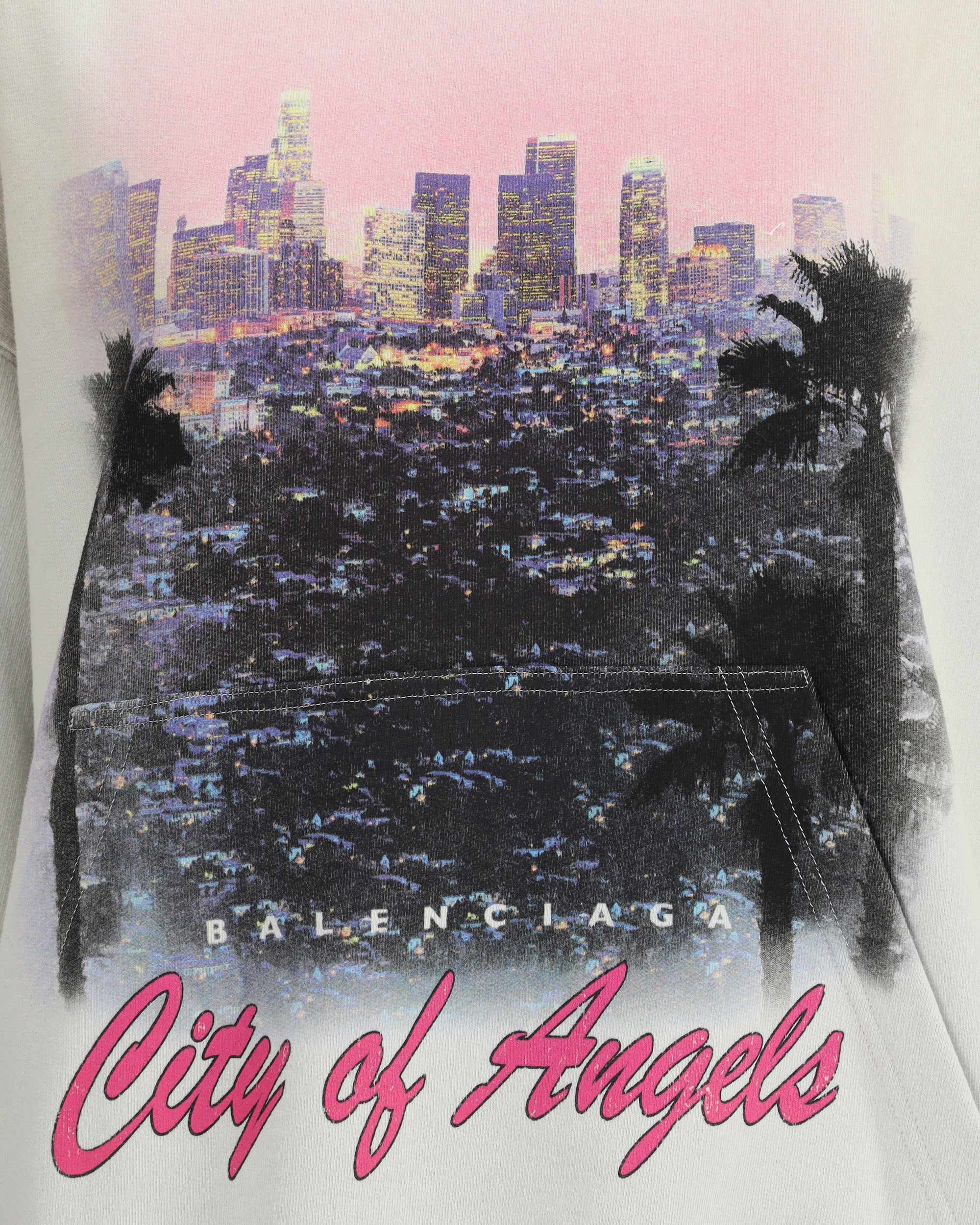 BALENCIAGA City of Angels Hoodie WHITE | Base Blu