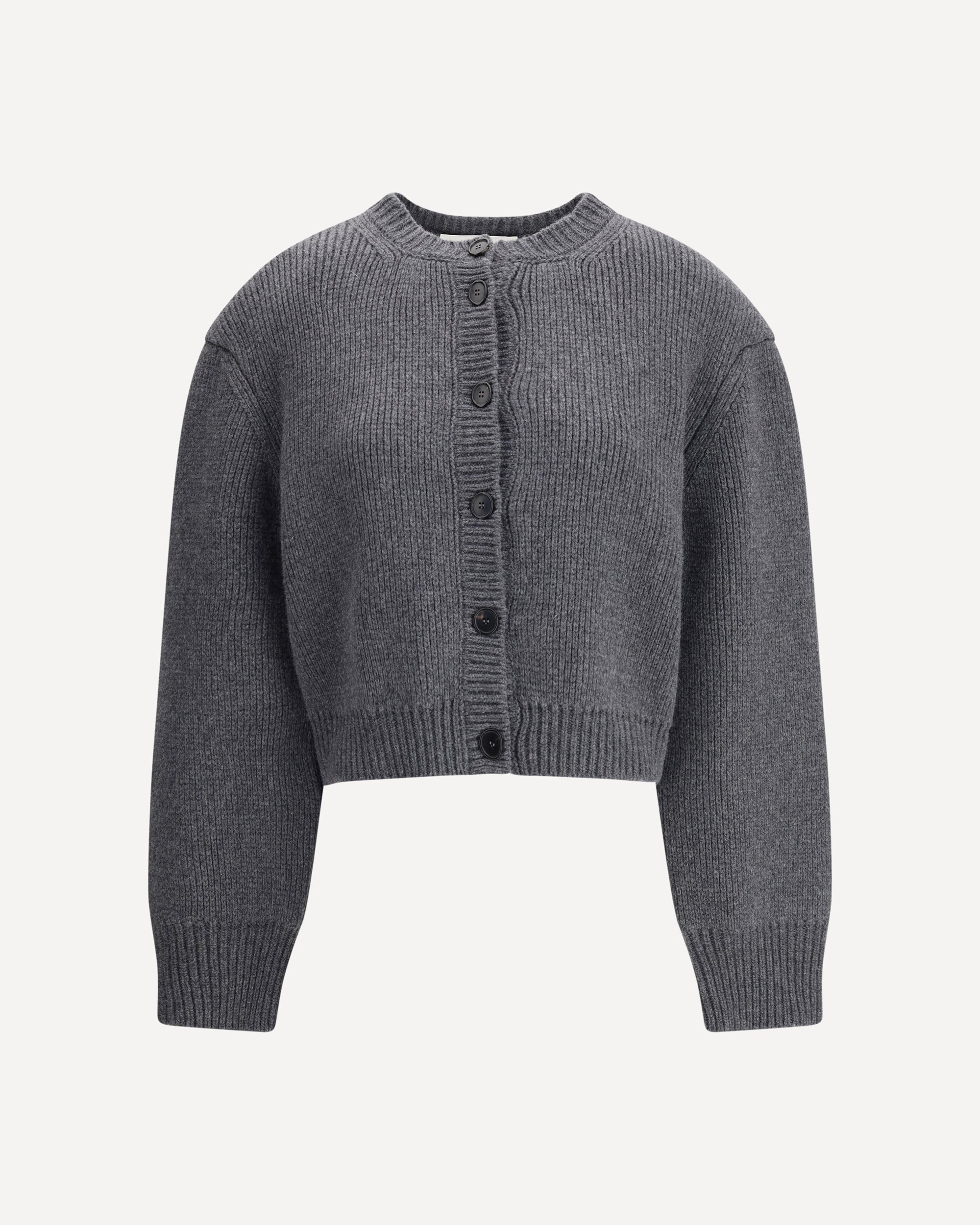 ROHE Wool cardigan GREY | Base Blu