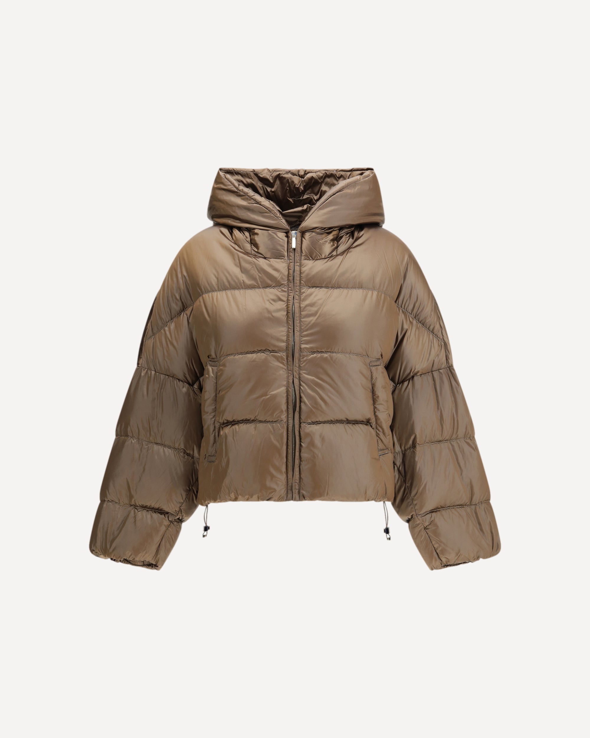 Max Mara The Cube ブラウンフーディ MAX MARA THE CUBE Spaceca Down Jacket BROWN | Base Blu