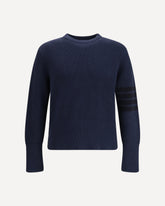 Cotton crewneck Sweater - BLUE | Base Blu