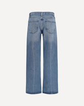 Wide-leg creased Jeans - LIGHT BLUE | Base Blu