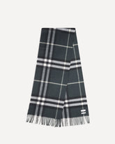 Cashmere Check Scarf - GREEN | Base Blu