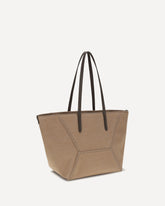 Canvas Shoulder Bag - BEIGE | Base Blu