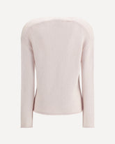 Cashmere and wool V-neck Sweater - WHITE | Base Blu