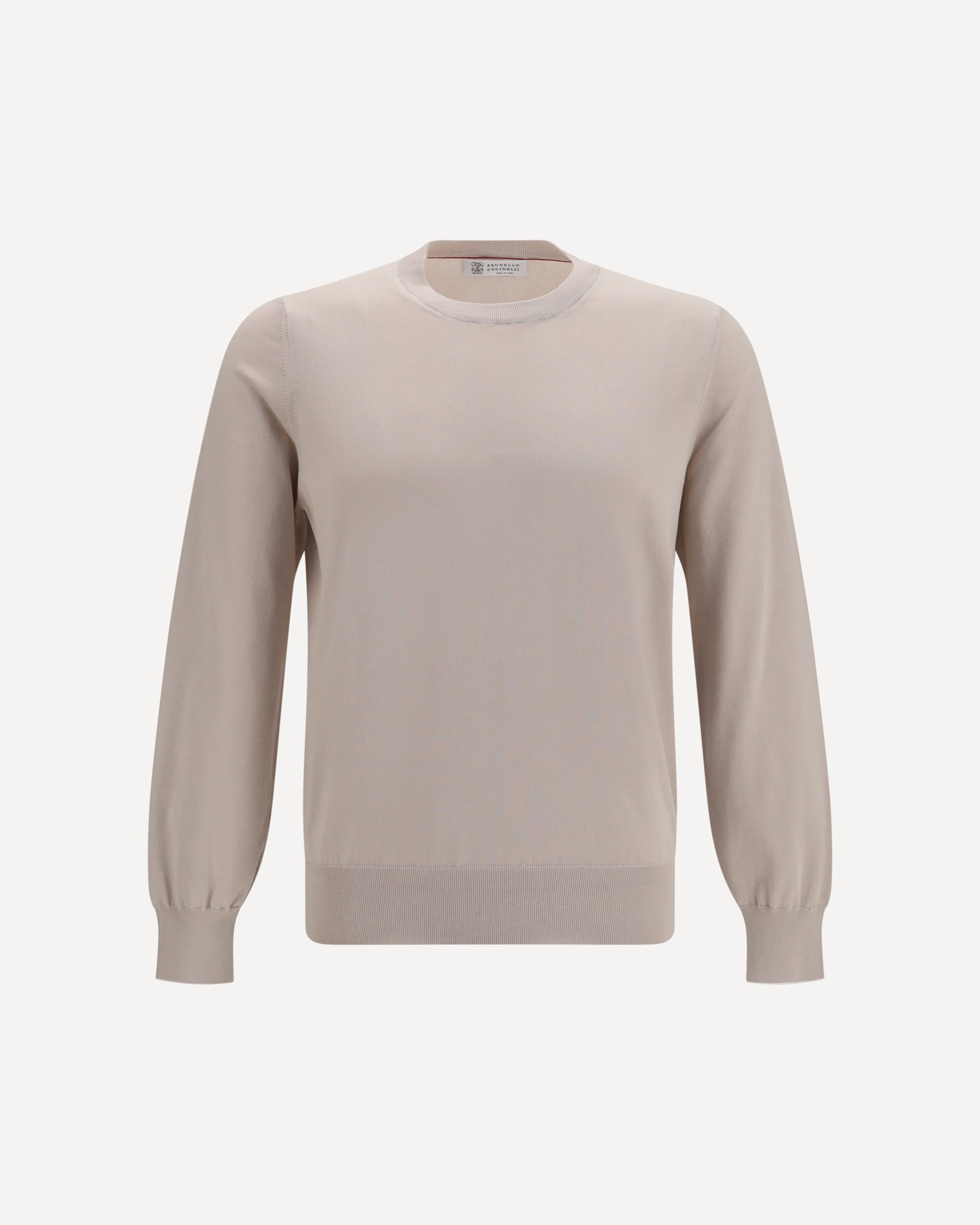 BRUNELLO CUCINELLI Sweater in cotton KHAKI | Base Blu
