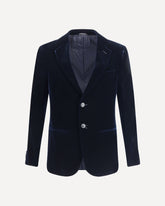 Icon George velvet Jacket - BLACK | Base Blu