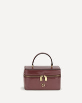 Vanity Soft Mini Quilted Beauty Case - BORDEAUX | Base Blu