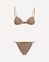 Bikini in viscosa lamé  - MARRONE | Base Blu