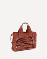 Small Summer Banana East-West Tote Bag - RED | Base Blu
