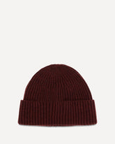 Cappello Beanie in cashmere - BORDEAUX | Base Blu