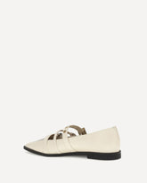 Studded Ballerinas - CREAM | Base Blu
