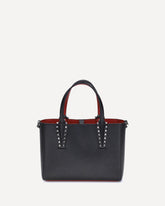 Borsa Tote in pelle con borchie - NERO | Base Blu