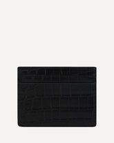 Portacarte in pelle - NERO | Base Blu