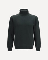 Turtleneck wool Sweater - GREEN | Base Blu