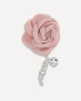 Orecchino singolo Crystal Rose Drop - ROSA | Base Blu