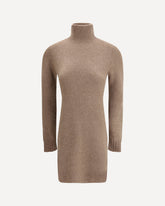Stretch cashmere mini Dress - BEIGE | Base Blu