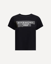 Cotton T-shirt with print black givenchy tape - BLACK | Base Blu