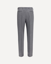 Elba Pants in silk, cashmere and linen - GREY | Base Blu