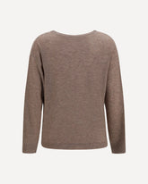 Sequin-embellished Sweater - BROWN | Base Blu