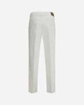 Pantaloni in gabardina di cotone - BIANCO | Base Blu