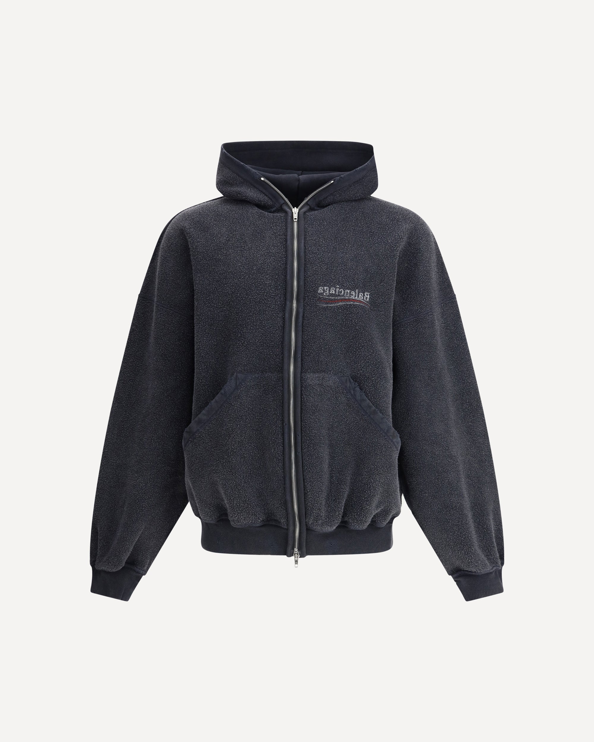【新品】24AW BALENCIAGA Inside Out ジップフーディーS BALENCIAGA Inside-Out Hoodie BLACK | Base Blu